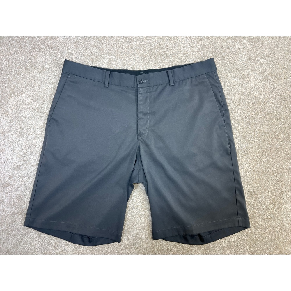 Nike Golf Mens Standard Fit Dri-FIT Shorts‎ Gray/Blue Flat Front Size 36